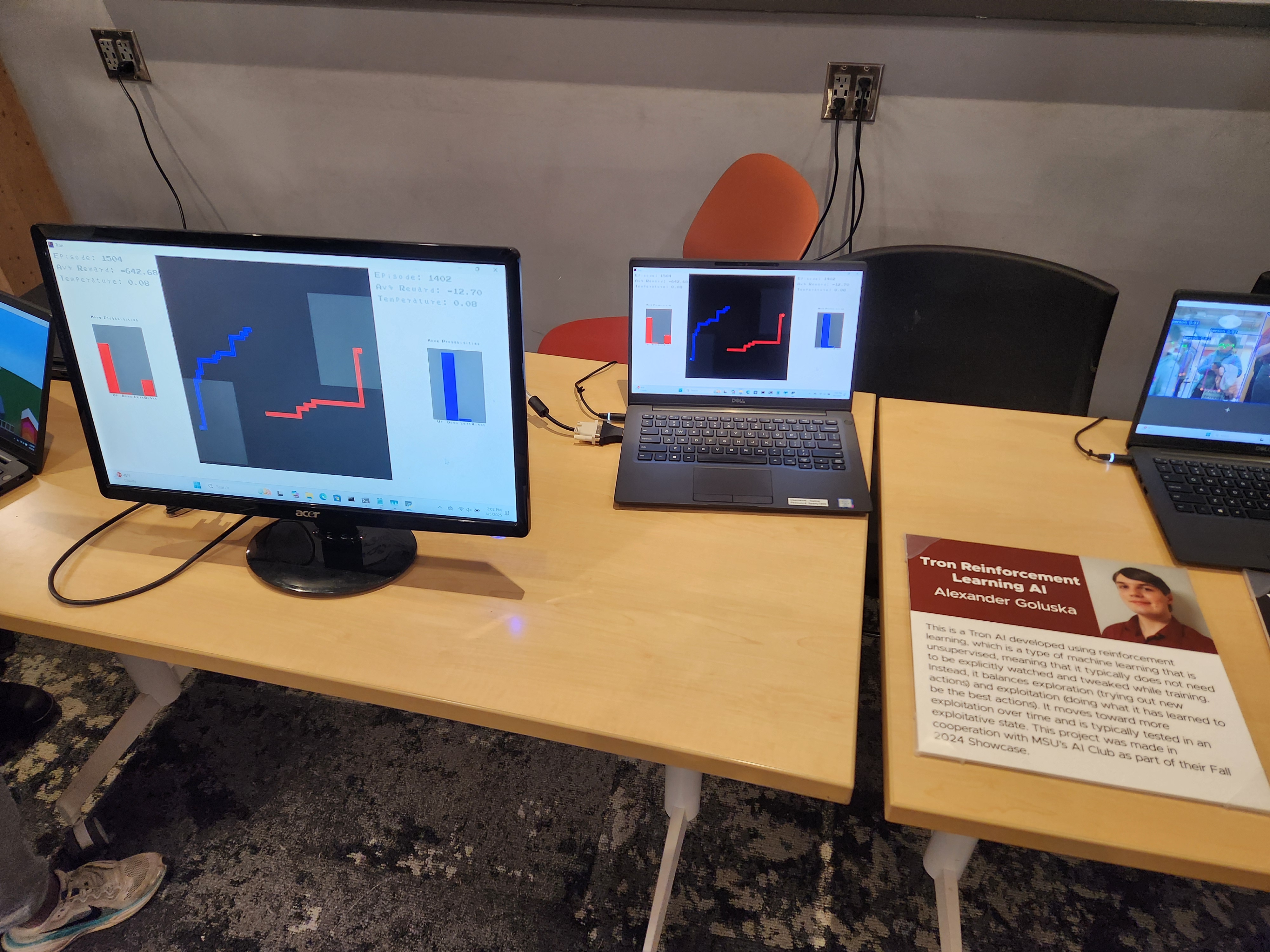 An image of the project at the 2025 MSU Science Festival